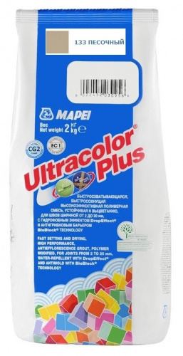 <b>Затирка</b> <b>Mapei</b> Ultracolor Plus №133 (Песочный) 2 кг Страна: Россия, Вес: 2, Кратность отгрузки: Любая