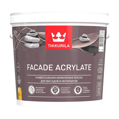 <b>Краска</b> "Facade acrylate" 5 л для фасадов "<b>Тиккурила</b>"