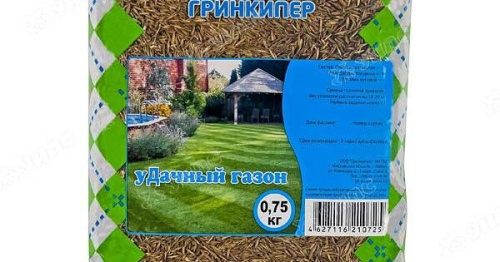 Травосмесь Удачный <b>газон</b> 0,75кг Гринкипер Тип товара: Газонные травосмеси, Фасовка: