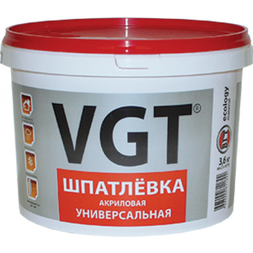 <b>VGT</b> <b>ШПАТЛЕВКА</b> <b>УНИВЕРСАЛЬНАЯ</b> ДЛЯ НАРУЖНЫХ И ВНУТРЕННИХ РАБОТ