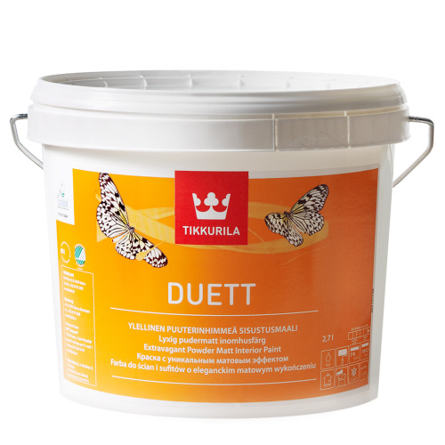 Tikkurila Duett/<b>Тиккурила</b> Дуэт глубокоматовая интерьерная <b>краска</b>