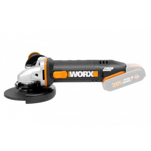 <b>Аккумуляторная</b> <b>болгарка</b> (ушм) WORX WX803.9