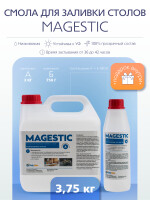 Magestic <b>Прозрачная</b> <b>смола</b> <b>для</b> <b>заливки</b> столешниц 3,75 кг