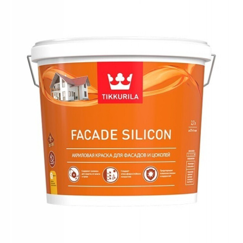 Tikkurila Facade Silicone/<b>Тиккурила</b> Фасад Силикон акриловая <b>краска</b> для фасадов и цоколей