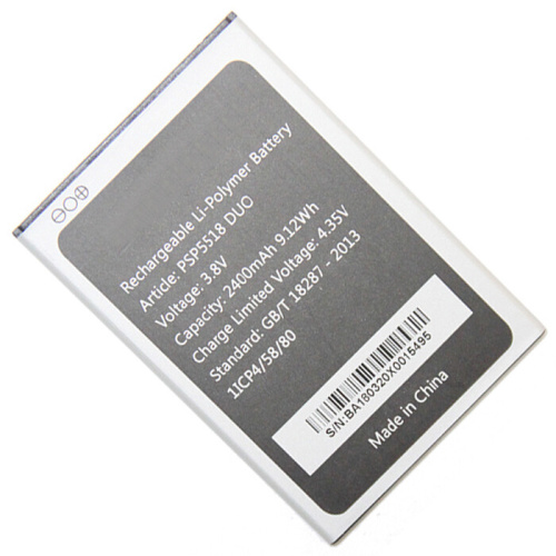 Аккумуляторная батарея <b>для</b> <b>Prestigio</b> Muze X5 LTE (PSP5518 DUO) 2400 mah Тип: <b>Аккумулятор</b> <b>для</b>