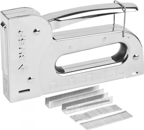<b>Степлер</b> для скоб "Универсал 14" 6-в-1: тип 53 (6-14 мм) / 140 (8-14 53F 13 300 (16 500 мм), ЗУБР Профессионал, ( 31527 )