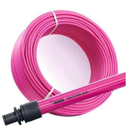 <b>Труба</b> <b>Rehau</b> <b>RAUTITAN</b> <b>pink</b>+ 16 x 2,2 мм Тип продукта: <b>Трубы</b>, Диаметры резьбы: 16 мм, Диаметр, мм: Dy