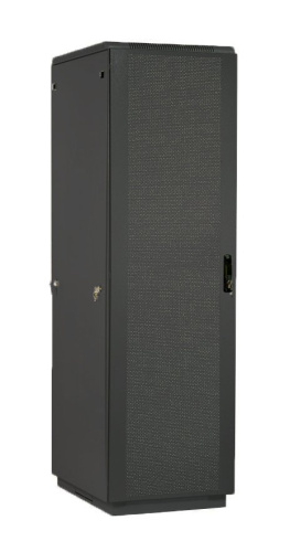 <b>Шкаф</b> ЦМО ШТК-М-42.6.10-44АА-9005 <b>телекоммуникационный</b> <b>напольный</b> 42U (600×1000) дверь перфорированная 2 шт., цвет чёрный